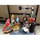 WADE SANDE MAN SPIRIT FLASK, OTHER NOVELTY SPIRIT FLASKS,