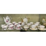 AYNSLEY BONE CHINA TEA SET AND LUSTRE TEA SET