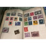SMALL EXLCR POSTAGE ALBUM OF WORLD STAMPS MAINLY 20TH CENTURY