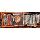 TWO LARGE CRATES OF VINYL LPS