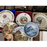 A SELECTION OF WALL HANGING PLATES