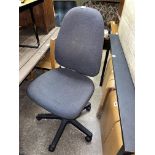 CHARCOAL MOQUETTE SWIVEL OFFICE CHAIR