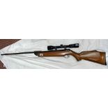 WEBLEY AIR RIFLE WITH HUNTER 3X9X40 SIGHT