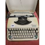 OLYMPIC TYPEWRITER IN CASE