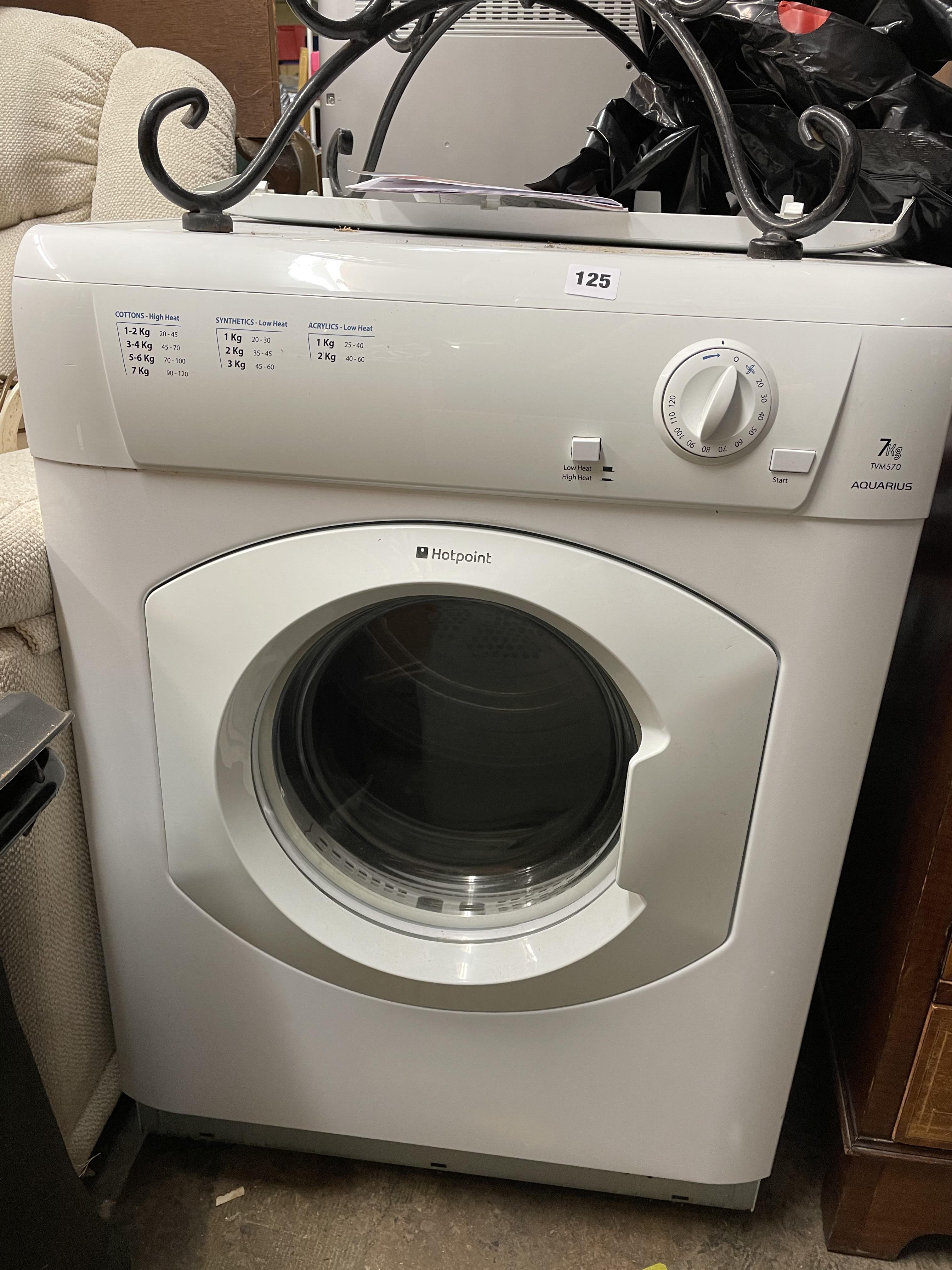 HOTPOINT AQUARIUS 7KG TUMBLE DRYER