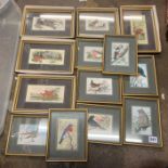 BOXED WILDLIFE AND BIRD CASHS SILK PICTURES