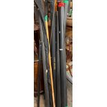 SELECTION OF FISHING RODS IN PVC TUBES