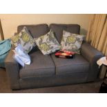 GREY TWO SEATER SOFA