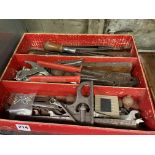 BOX OF VARIOUS TOOLS