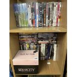BOXSET OF DVDS SEX AND THE CITY AND OTHER DVDS INCLUDING WHO DO YOU THINK YOU ARE
