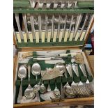 CANTEEN OF PLATED CUTLERY