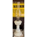 OPAQUE GLASS OIL LAMP