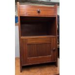 MAHOGANY BEDSIDE CUPBOARD