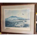 LIMITED EDITION PRINT OF GROUSE IN FLIGHT NUMBERED 204 SIGNED IN PENCIL BY BERRISFORD HILL 204/500