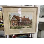 SIGNED WATERCOLOUR TITLED "SIR HENRY PARKERS COTTAGE, COVENTRY,