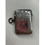 SILVER ENGRAVED VESTA CASE