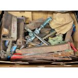 BOX OF MISCELLANEOUS TOOLS