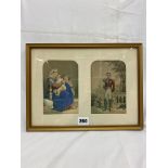 BAXTER PRINT HIS ROYAL HIGHNESS PRINT ALBERT CL205 WITH COMPANION PRINT FRAMED AND GLAZED