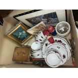 BOX - COLCLOUGH BONE CHINA TEA SET, PRINTS,