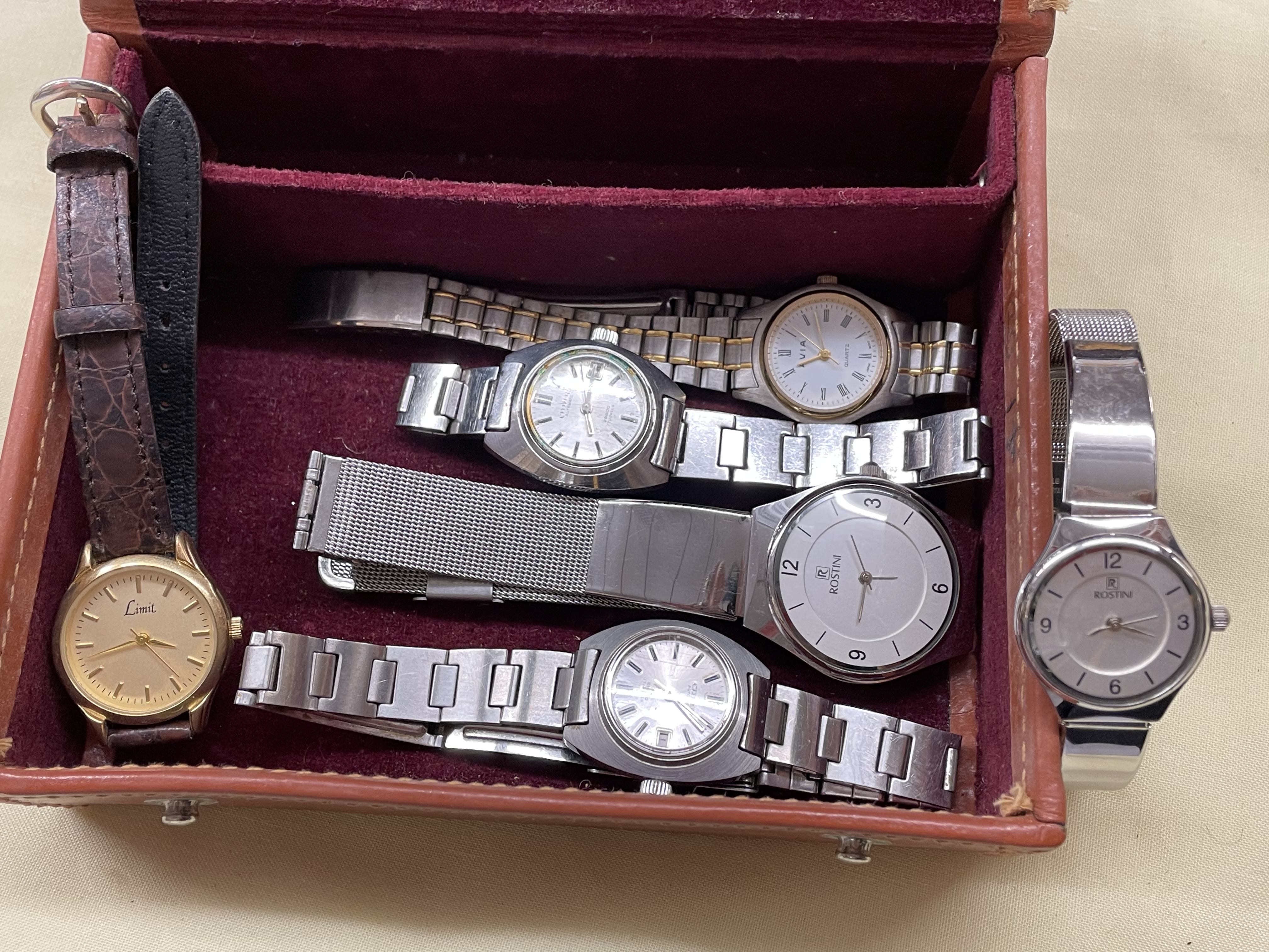 A SELECTION OF LADIES WRISTWATCHES, CITIZENS AUTOMATIC, LIMIT, QUARTZ,