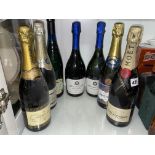 BOTTLES OF CHAMPAGNE AND SPARKLING WINES