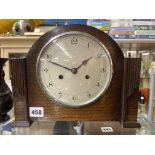 OAK ENFIELD EIGHT DAY MANTLE CLOCK