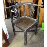 GEORGE III PROVINCIAL CORNER CHAIR