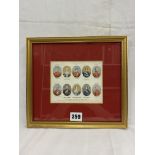 BAXTER PRINT THE QUEEN AND THE HEROES OF INDIA CL143 1857 FRAMED AND GLAZED