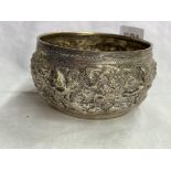 EASTERN WHITE METAL EMBOSSED BOWL 3.