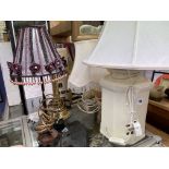 SELECTION OF TABLE LAMPS