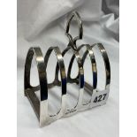 SHEFFIELD SILVER FOUR DIVISION TOAST RACK BY EDWARD VINERS 3.