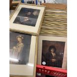 BOOK ON REMBRANT BY MORTIMER MEMPES AND 15 REMBRANT PRINTS