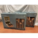 TWO SETS OF ETHOS MUNCH BOX 24 PIECE STAINLESS STEEL CUTLERY