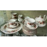 PARAGON ENGLISH ROSE PART TEA SERVICE AND ROYAL ALBERT OLD COUNTRY ROSES TEACUPS