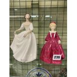 ROYAL DOULTON FIGURINES 'DONNA' 2939 AND 'GRANDMOTHER'S DRESS' 3081