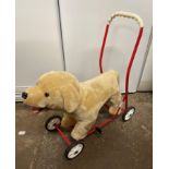 PLUSH LABRADOR DOG PUSH ALONG TOY