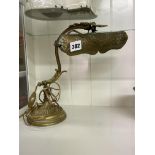 EARLY 20TH CENTURY BRASS ANGLEPOISE TABLE LAMP