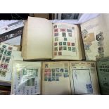 POSTAGE STAMP ALBUM AND WORLD STAMPS