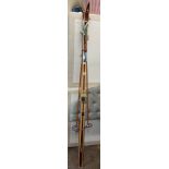 VINTAGE 1976 SPLITKEIN SKIS AND POLES