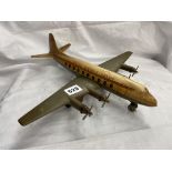 PLASTIC MODEL OF BRITISH EUROPEAN AEROPLANE