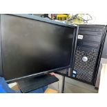 DELL OPTIPLEX 380 PENTIUM JEWEL CORE 8GIG RAM 250 GIG HARDRIVE WINDOWS 10 AND MONITOR