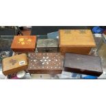 SELECTION OF MISCELLANEOUS DECORATIVE BOXES