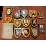 QUANTITY OF SHEILD SHAPE SQUADRON PLAQUES ASSOCIATED WITH COVENTRY AND WARWICKSHIRE AND THE CITY OF