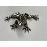 SILVER MINIATURE TREE FROG MODEL