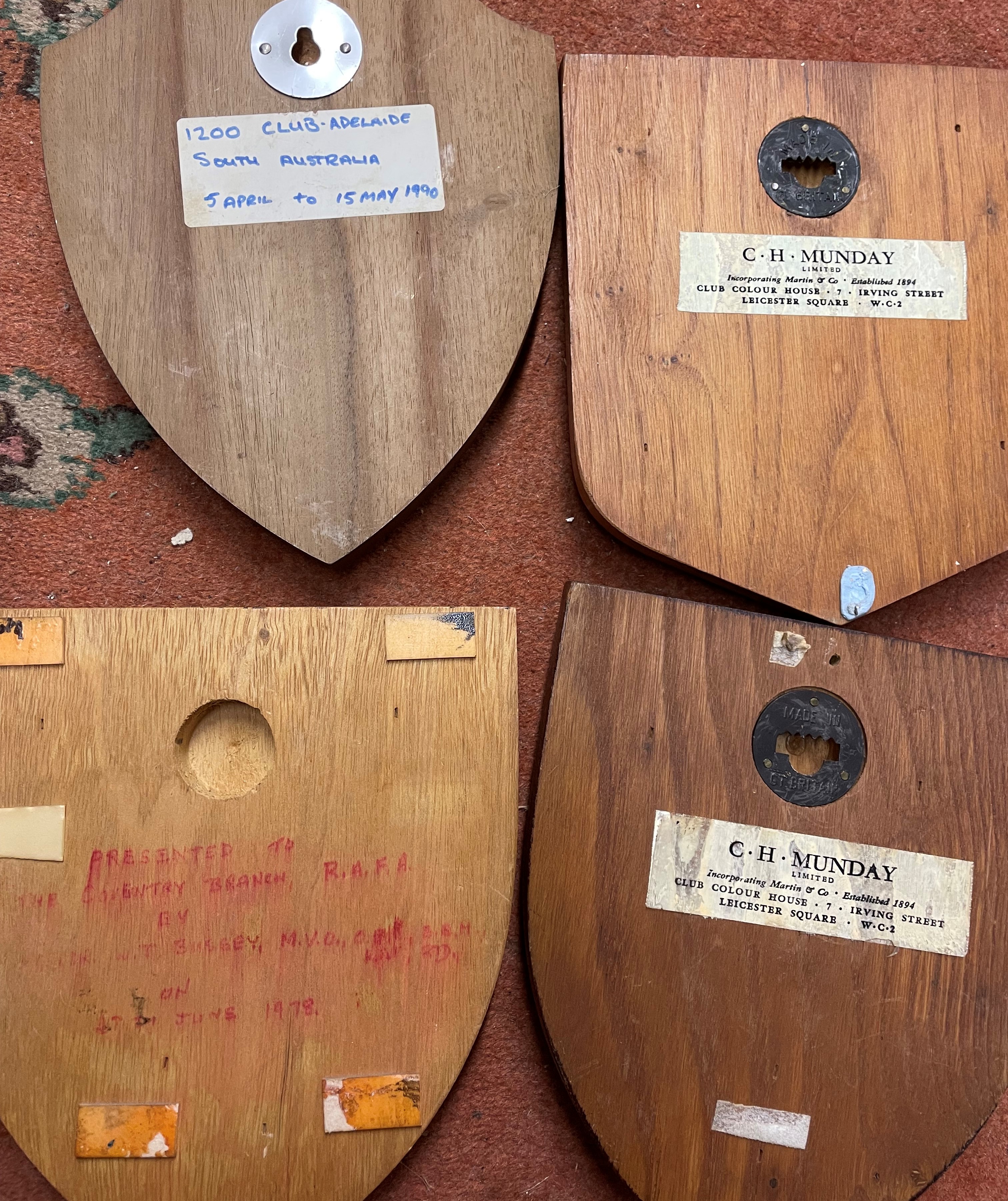 QUANTITY OF SHEILD SHAPE SQUADRON PLAQUES ASSOCIATED WITH COVENTRY AND WARWICKSHIRE AND THE CITY OF - Image 11 of 12