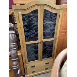 CONTEMPORARY OAK ARCH TOP WARDROBE