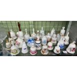 COLLECTION OF BONE CHINA DANBURY MINT BELLS