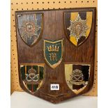 WOODEN REGIMENTAL PLAQUE MERCIAN BRIGADE