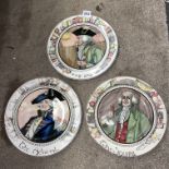 THREE ROYAL DOULTON SERIES WARE PLATES, THE DOCTOR,