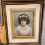 VICTORIAN LITHOGRAPHIC PRINT ENTITLED FAIRY QUEEN 1894 FRAMED AND GLAZED 40CM X 52CM APPROX